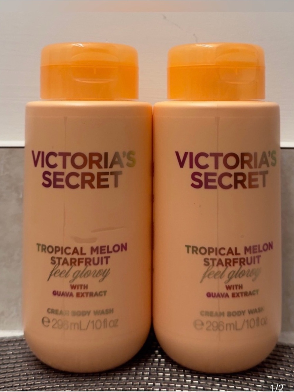 NEW Victoria's Secret Tropical Melon Starfruit Cream Body Wash Set
